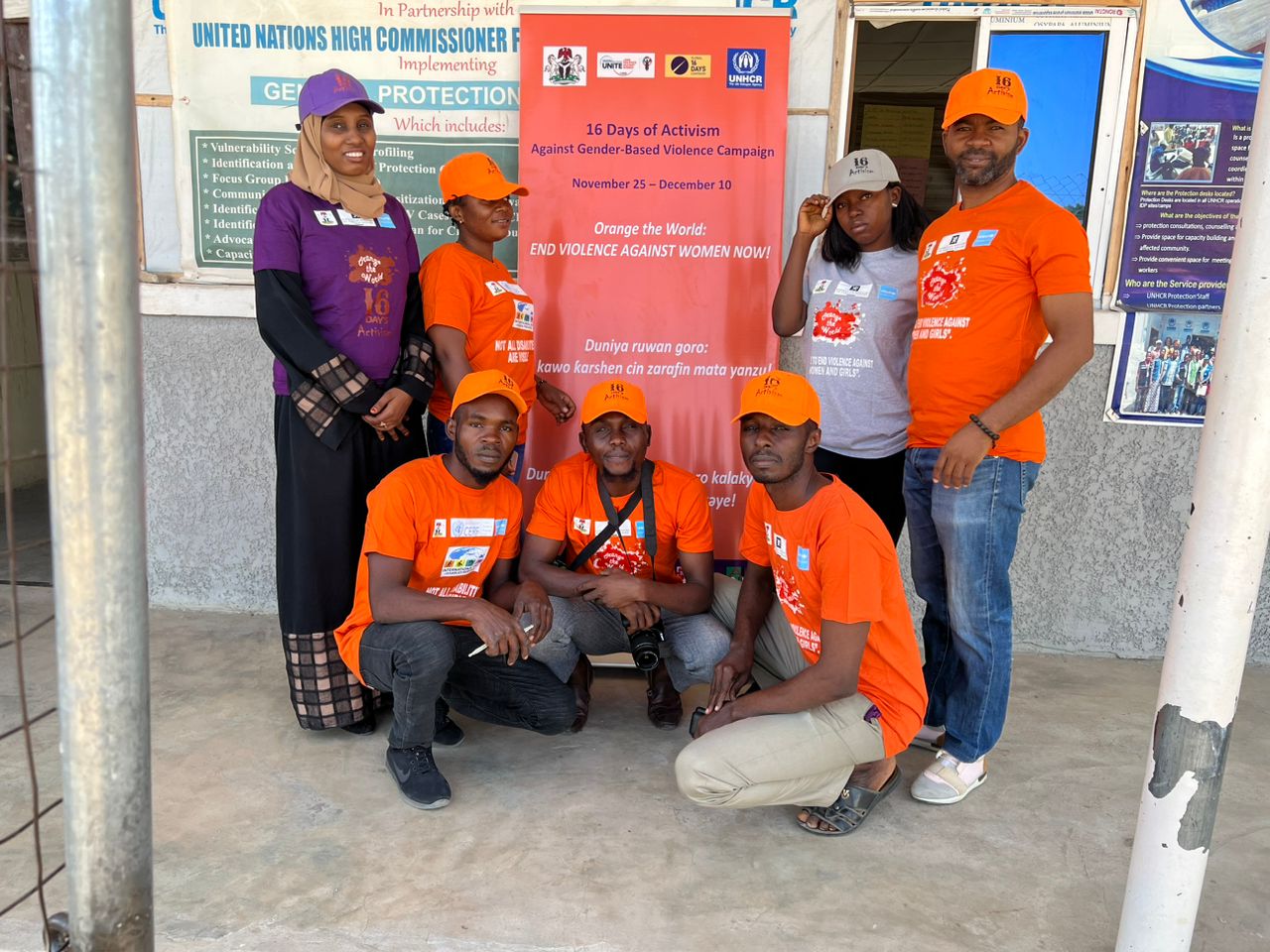 ZAIDF staff and community members at GBV awareness event